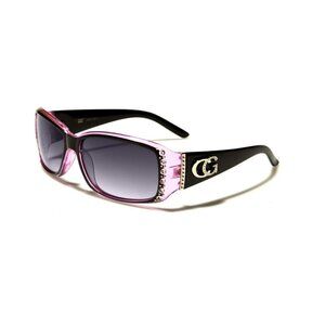 CG Eyewear Pink Rhinestone Sunglasses